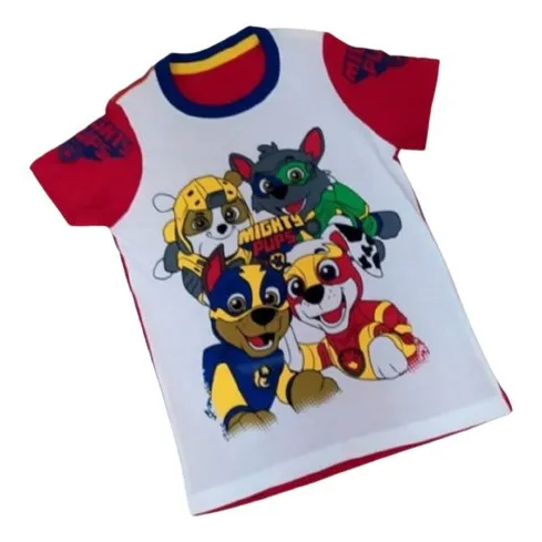 Franela Paw Patrol Niño Full Color Algodón Leer Descripción