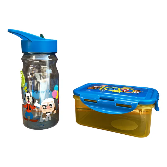 Set Escolar Value Disney 100 Años Hermetico + Botella