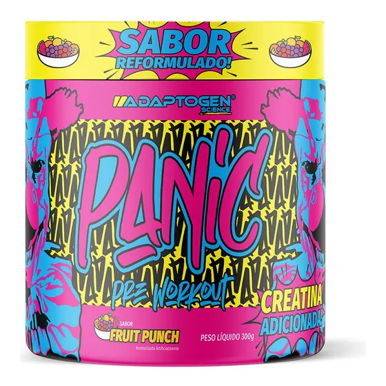 Pré-treino Panic 300g Com Beta Alanina  Adaptogen Preworkout