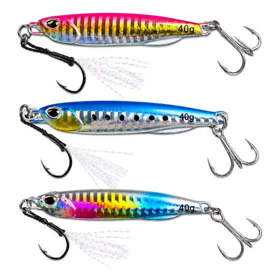 Chispas De Pesca Para Corvina Y Lenguado Jig 40g Pack X3