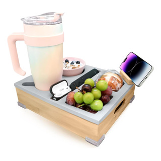Bandeja De Soporte De Taza De Sofá, Bandeja De La Cama Con Bandeja De Soporte De Taza De Sofá, Bandeja De La Cama Con