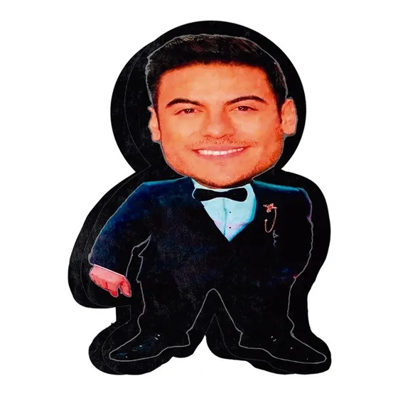 Cojín Almohada Carlos Rivera Chiquito Peluche Con Relleno 