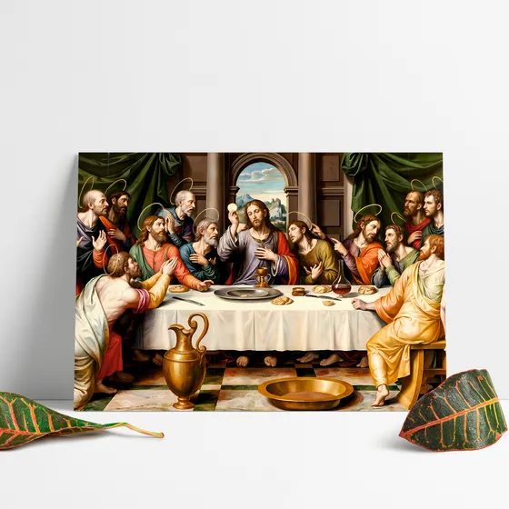 Cuadro Religioso La Última Cena E1 65x100 Mdf