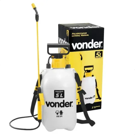 Pulverizador De Veneno E Jardim 5 Litros Vonder Profissional Branco