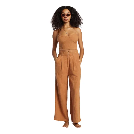 Pantalón Billabong Mujer Tailor Made Marrón