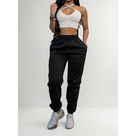 Pantalón Sudadera Tipo Jogger Para Dama 