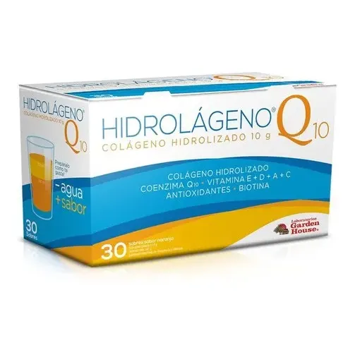Colágeno Hidrolizado Garden House Naranja 30 Sobres Coenzima Q10 Vitaminas | Cuotas sin interés