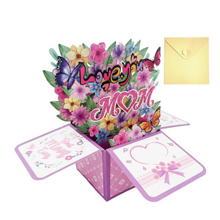 Tarjeta Emergente Del Día De La Madre Box Pop Up Del Día De Tarjeta Emergente Del Día De La Madre Box Pop Up Del Día De