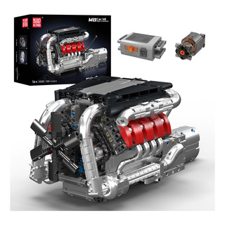 Kit De Bloques De Construcción Mould King 10203, Motor V8, M Kit De Bloques De Construcción Mould King 10203, Motor V8, M