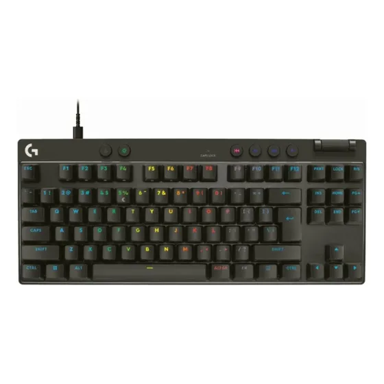 Teclado Gamer Com Fio PRO X TKL RAPID Preto Logitech G