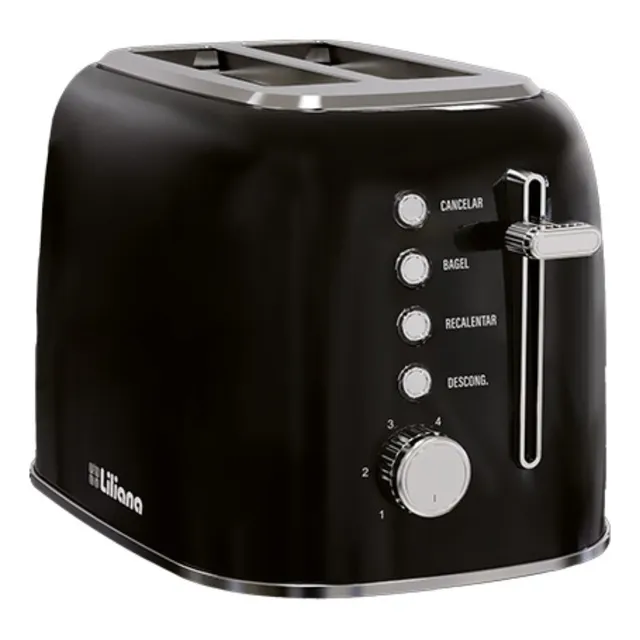 Tostadora Electrica Liliana AT928N Retrotoast Color Negro