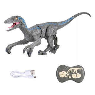 Dinosaurio Velociraptor Grande Juguete Control Remoto Sonido Dinosaurio Velociraptor Grande Juguete Control Remoto Sonido