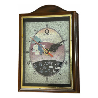 Reloj Pared Con Llavero Oculto Zeemex Quartz Japón Vintage Reloj Pared Con Llavero Oculto Zeemex Quartz Japón Vintage