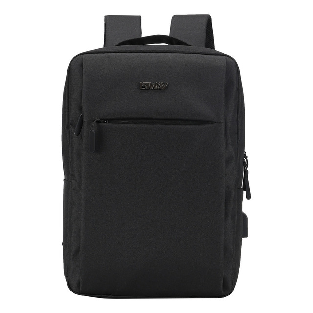 Mochila Compacta Pro Tech Porta Notebook Cabo Usb Isiway Cor Preta Desenho Do Tecido Lisa Mochila Compacta Pro Tech Porta Notebook Cabo Usb Isiway Cor Preta Desenho Do Tecido Lisa
