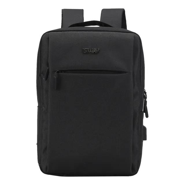Mochila Compacta Pro Tech Porta Notebook Cabo Usb Isiway Cor Preta Desenho Do Tecido Lisa Mochila Compacta Pro Tech Porta Notebook Cabo Usb Isiway Cor Preta Desenho Do Tecido Lisa