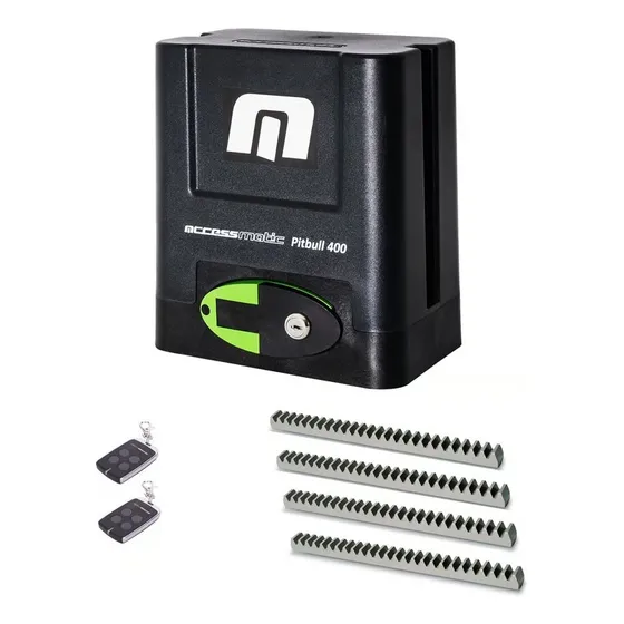 Motor Accesmatic Para Puertas De 400kg Cremallera Acero Frecuencia 60 110v