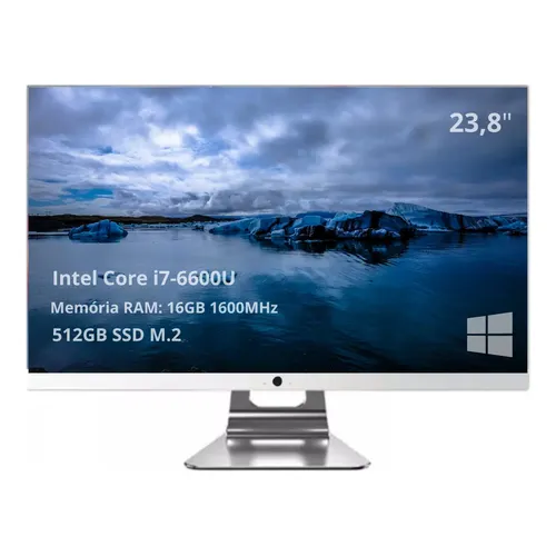 All In One Hq 27 Branco I7 9700 16gb Ssd 512gb W11 Pro Branco