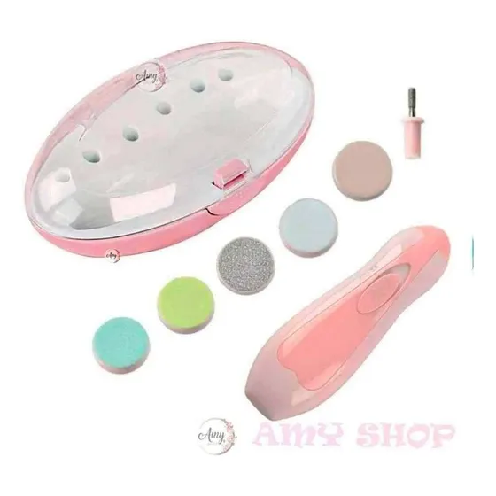 Lima Eléctrica Uñas Para Bebes Color Rosa