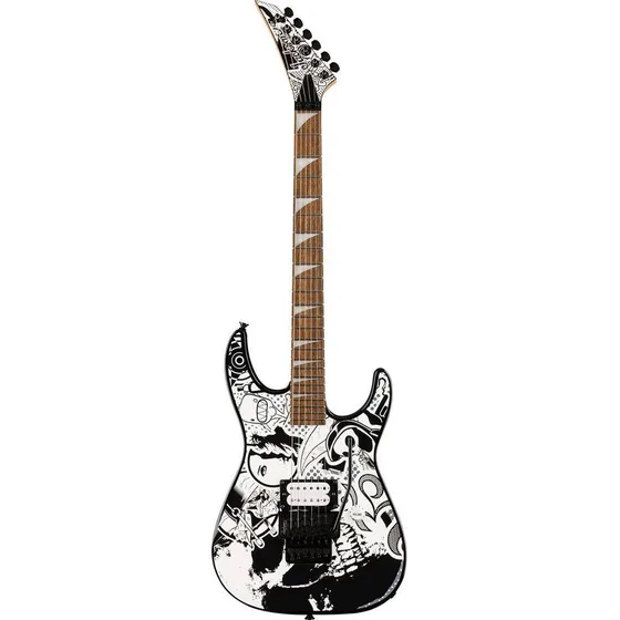 Jackson X Series Dinky Dk1 H Electric Guitar, Skull Kaos