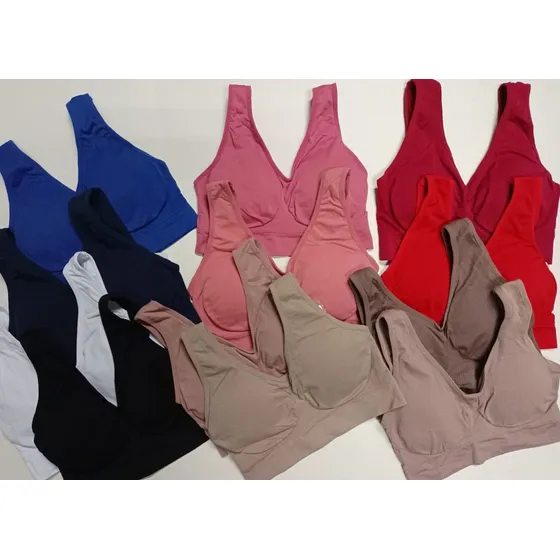 Top Deportivo Pack Brasier Deportivo Sostén Deportivo Docena