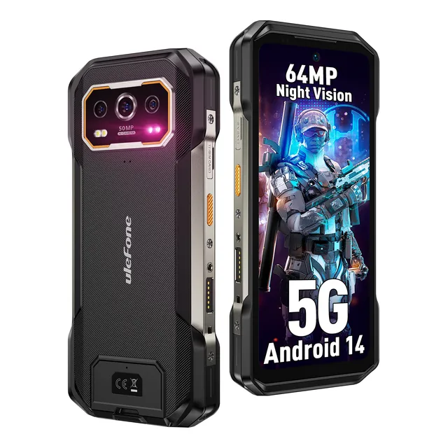Ulefone Armor 27 Pro 5g 10600mah Dual Sim Android 14 Rugged Smartphone 64mp Cámara Nocturna+dual 50mp Camera Hasta 24gb Ram+256gb Rom Nfc