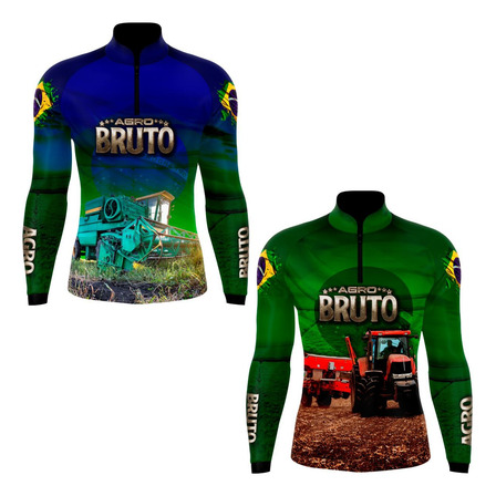 Kit 2 Camisas Camiseta Agro Fazenda Agricultura Proteção Uv Kit 2 Camisas Camiseta Agro Fazenda Agricultura Proteção Uv