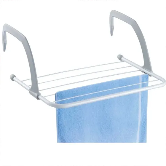 Varal Roupas Portátil Porta Janela Apartamento Box Banheiro
