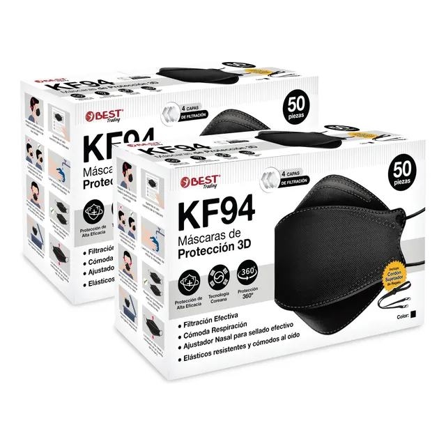 100 Kf94 Cubrebocas Tapabocas Mascarilla Tecnología De Corea