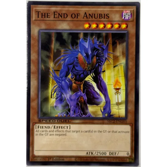 Yugioh! The End Of Anubis Sbc2-eng03 1st Edi Speed Duel