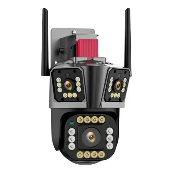 Camara De Seguridad Wifi Ip Ptz Triple Lente