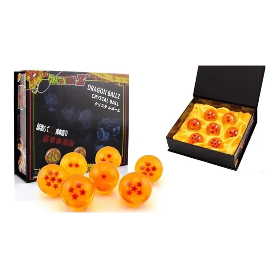Figura Anime Dragon Ball Set Esferas Shenlong Goku  3.5 Cm