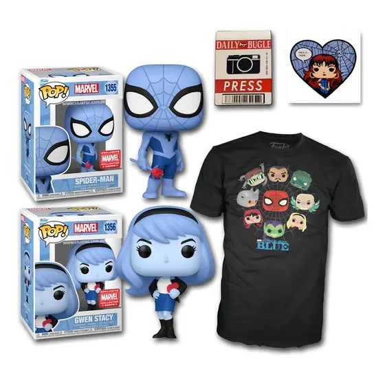 Funko Pop Marvel - Collector Corps Spider Man Blue