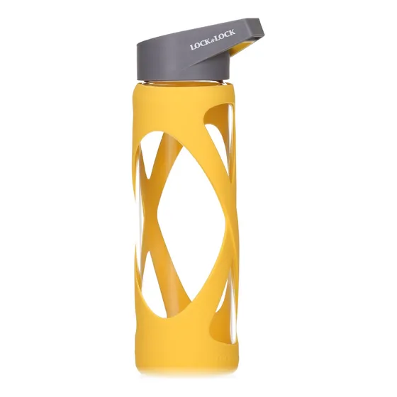 Botella Agua Deportiva Silicona Resistente Al Calor Vidrio