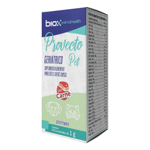 Biox Provecto Pet 30comp Suplemento Geriátrico Perros Gatos