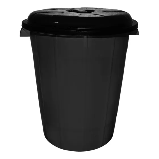 Cesto Cestão Lixeira 95/100 Litros Preta Reforçada