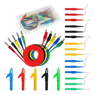 Kit De Cables De Prueba Automotriz De 25 Piezas, Clip De Coc Kit De Cables De Prueba Automotriz De 25 Piezas, Clip De Coc