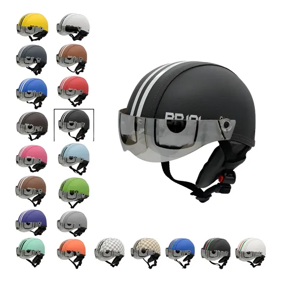 Capacete Coquinho Scooter Bike Moto Elétrica Viseira Silver — foto 2