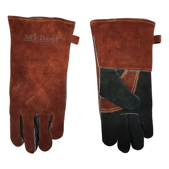 Guantes De Cuero Parrillero Asados Alta Temperatura Mr.beef