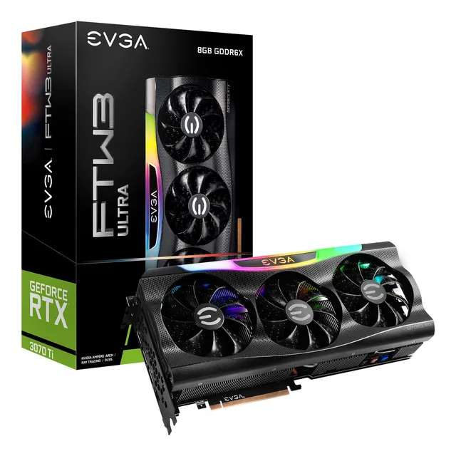Tarjeta Gráfica Evga Geforce Rtx 3070 Ti Ftw3 Ultra 8gb
