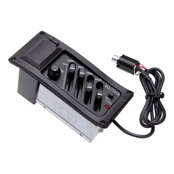 Captador Pré Amplificador Eq-7545r Violão Pre Equalizador