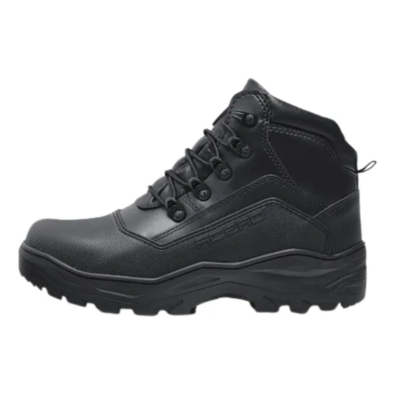 Bota Botineta En Cuero Acero Titan Pro Uniforme Moto