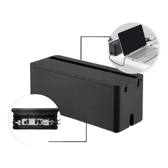 Caixa P/ Proteger E Organizar Tomadas Fios Cabos Fontes 30cm