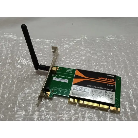 D Link Dwa-525 Adaptador Pci Wreless N150 C/antena  Usado
