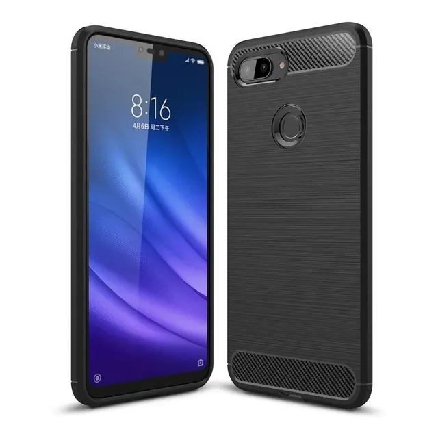 Funda Tpu Antigolpe Carbono Para Xiaomi Mi 8 Lite