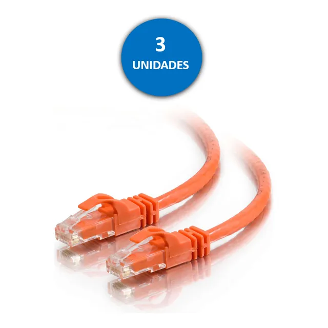 Cable Patch Cord Cat6 6 100% Cobre 1 Metro Alta Calidad 1m