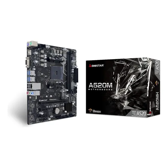 Tarjeta Madre Biostar A520mh Am4 Ddr4 Ryzen