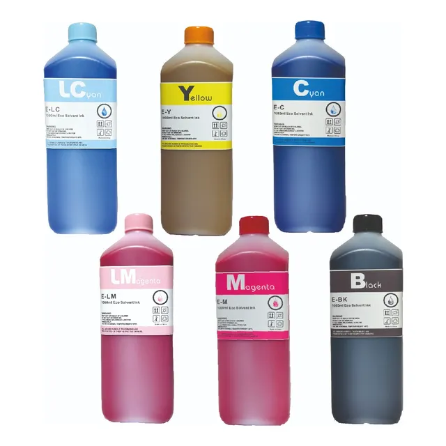 4 Litros De Tinta Eco Solvente Para Ep