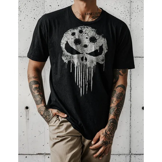 Polo Playera Personalizado Punisher Calavera 002