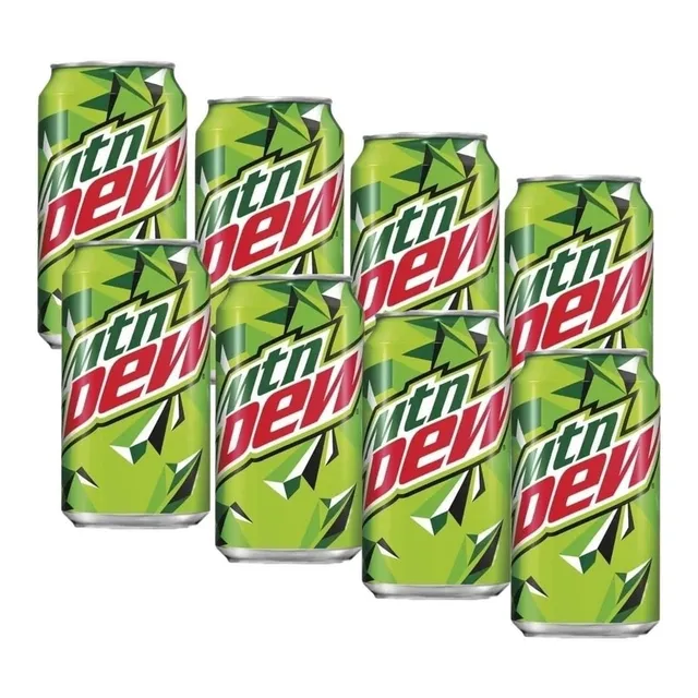 8x Mtn Dew Refresco Sabor Original En Lata De 355ml