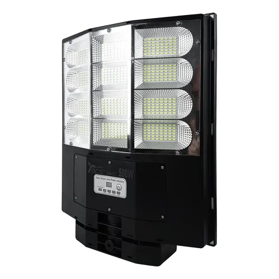 Foco Solar Led Exterior 500w Control Soporte Luz Blanco Frío